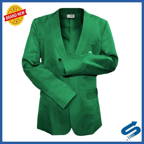 Cotton Sport Coat Blazer Long Sleeve Standard Length Button Front